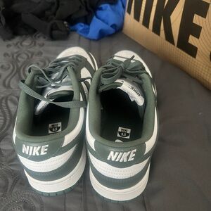 Nike Green and White Sneakers
